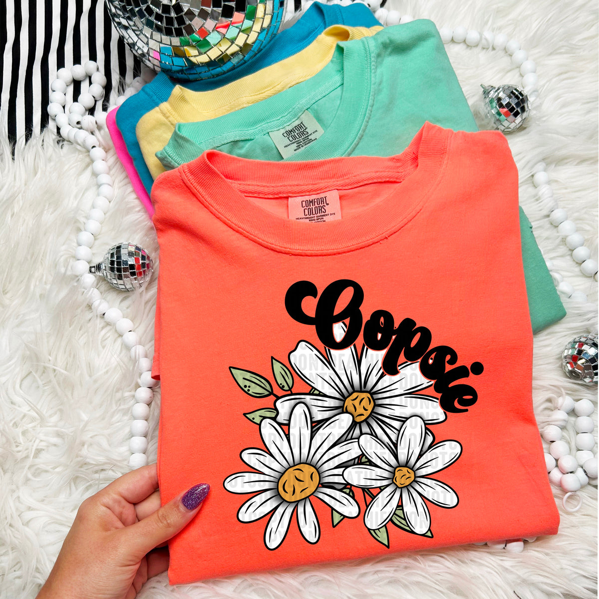 Oopsie Daisies Black Font 104373 DTF transfer