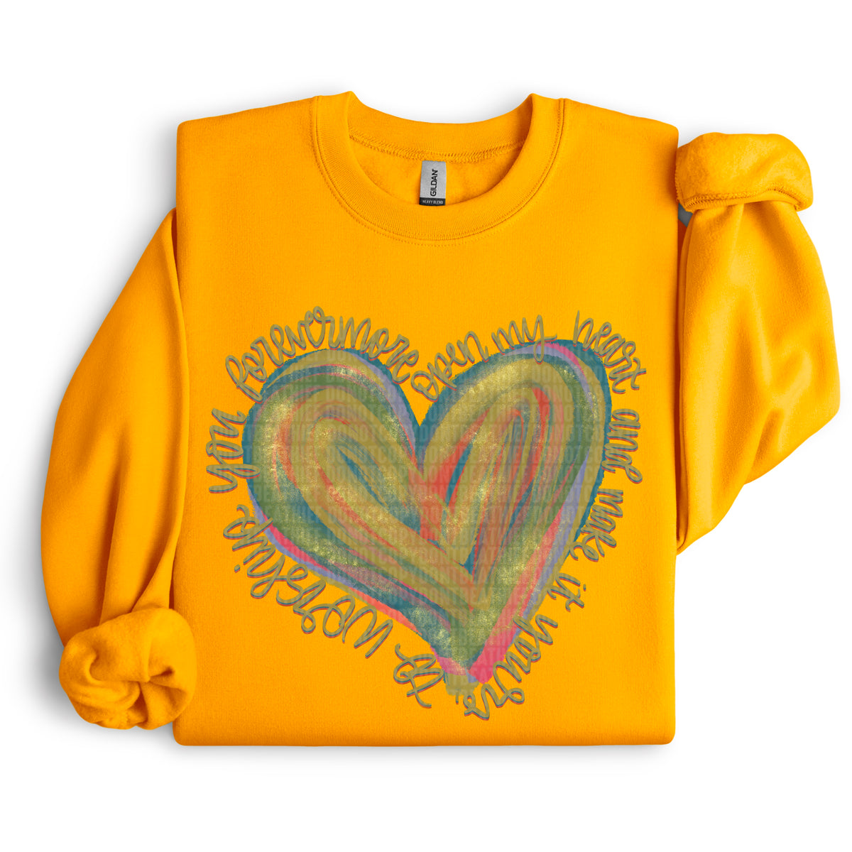 To worship you forever heart 106027 DTF transfer