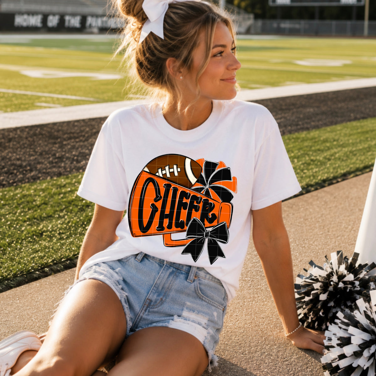 Orange black cheer collection (SDD) DTF Transfer