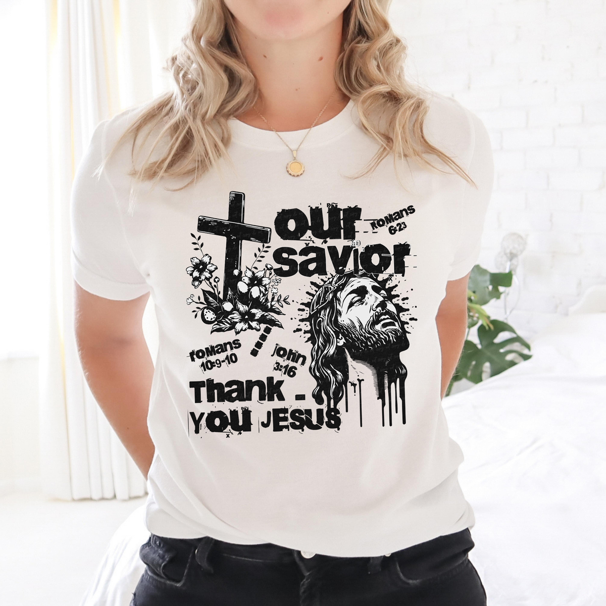 Our Savior Thank You Jesus 117737 DTF transfer