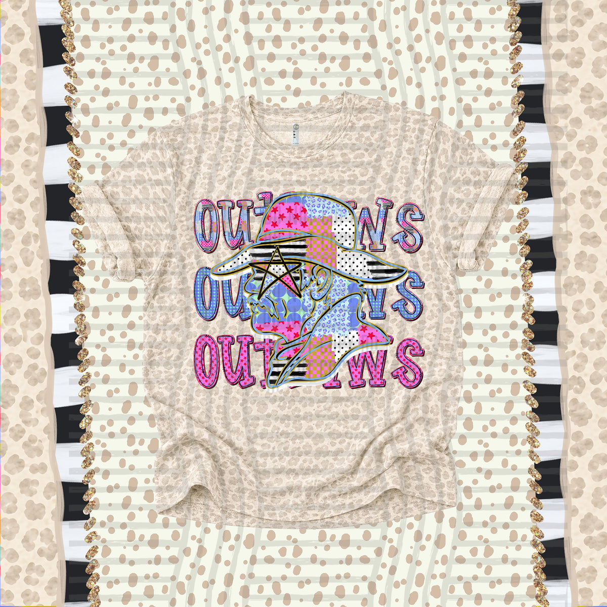 Outlaws-Dolly Doodle Print (Caplinger) DTF Transfer