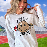 Owls football smiley HW 45712 DTF transfer