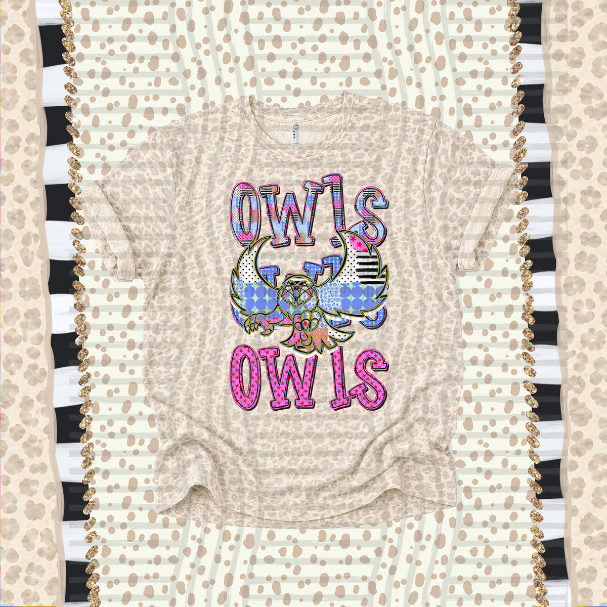 Owls-Dolly Doodle Print (Caplinger) DTF Transfer