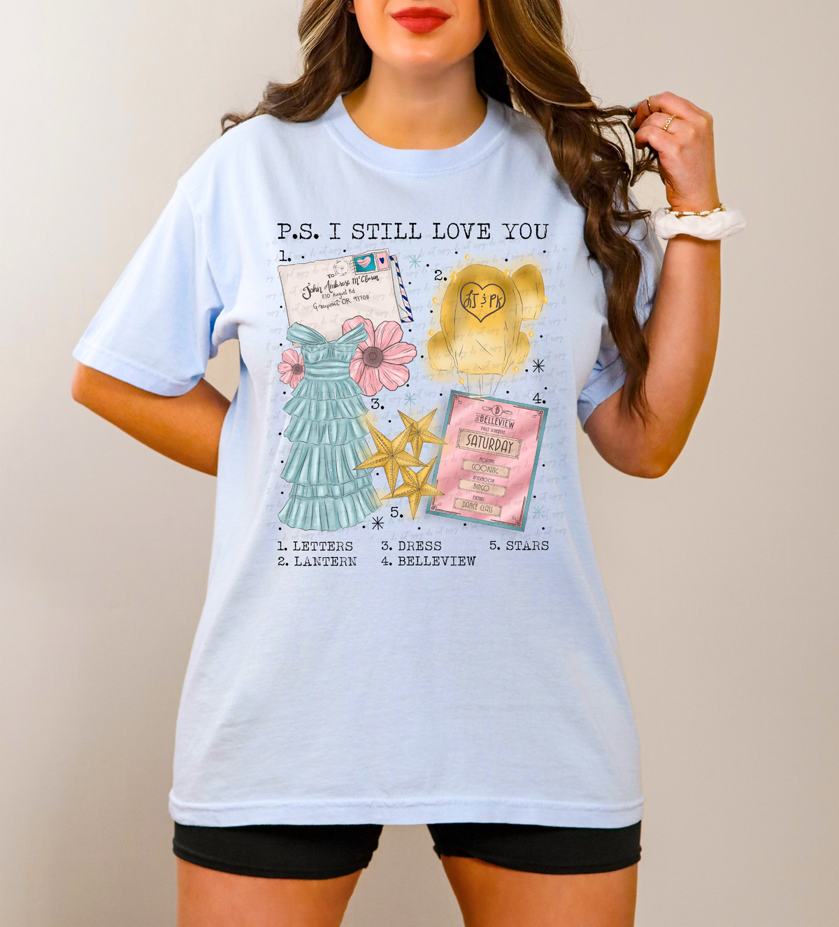 P.S. I Still Love You Chart 115333 DTF transfer