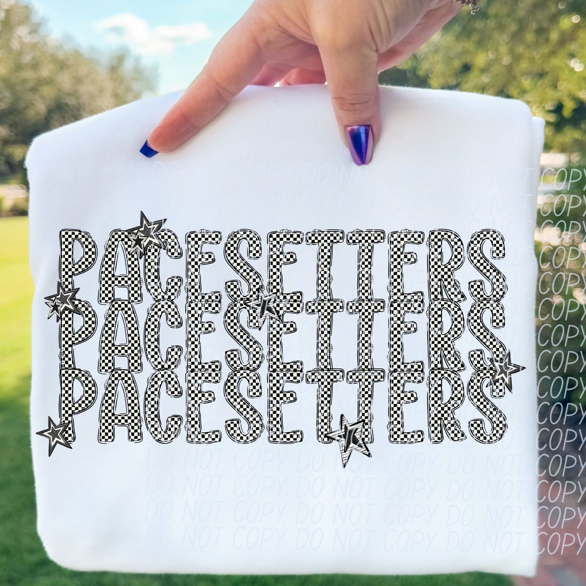 Pacesetters checker star stacked (City)DTF transfer