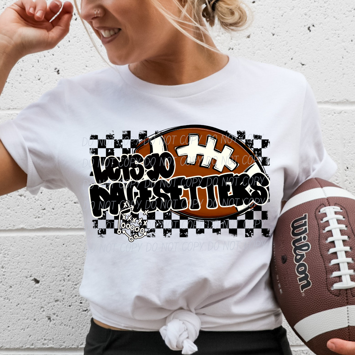 Let's go Pacesetters (checkered background) (City) DTF Transfer