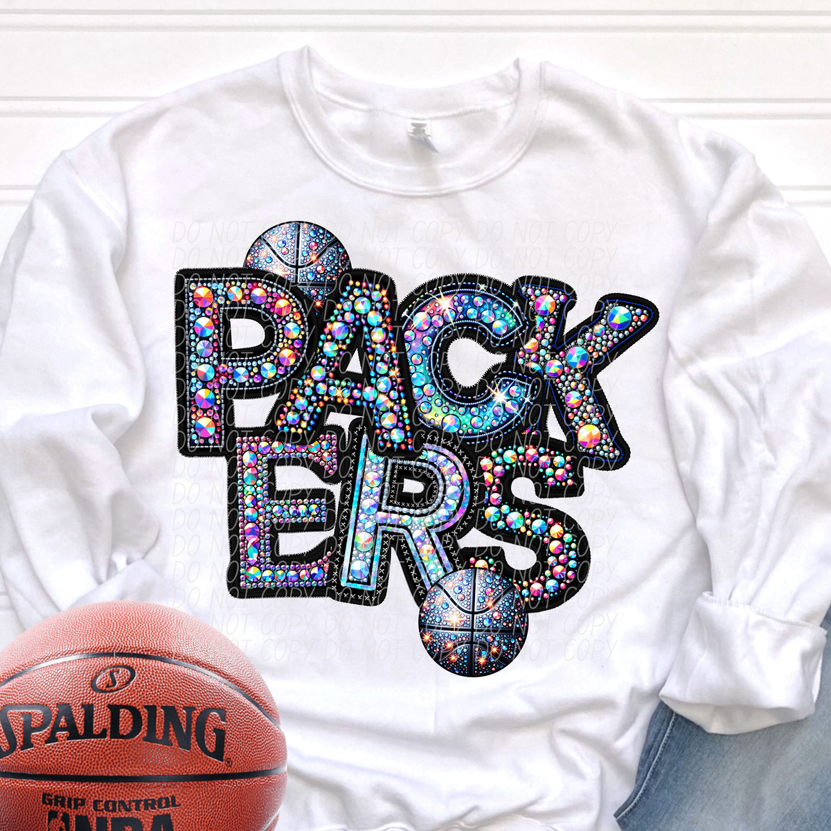 Packers Basketball Rhinestone (CITY) 66639 DTF transfer