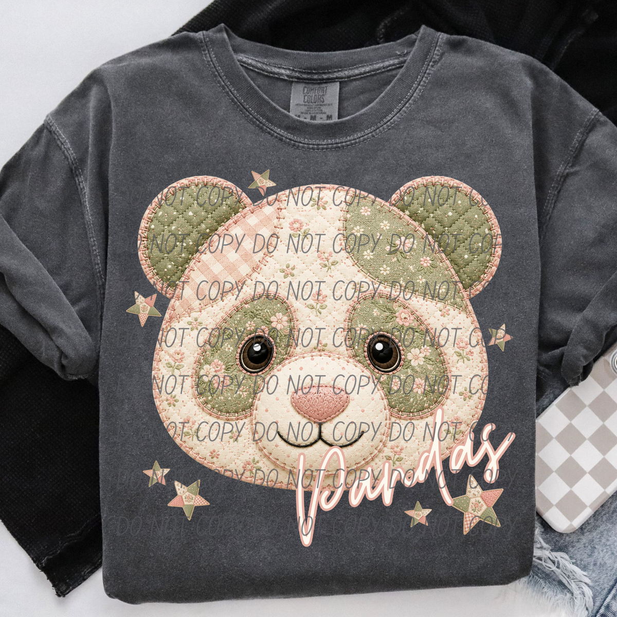 Pandas meemaw mascot (City) DTF Transfer