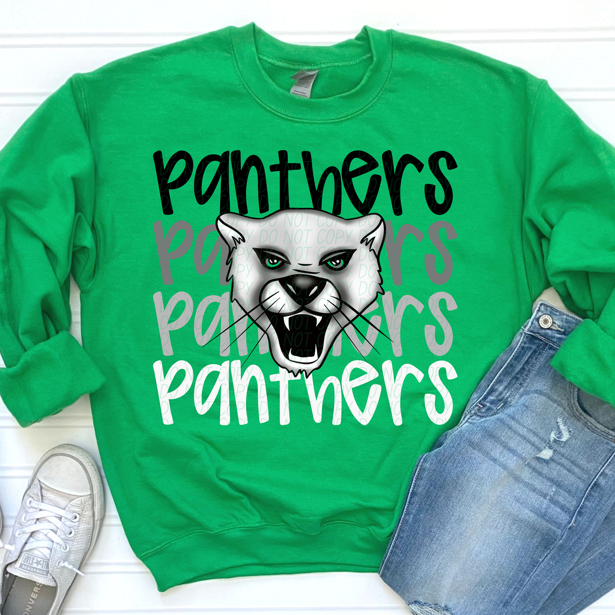 Panthers Word Stacked (CITY) 57460 DTF transfer