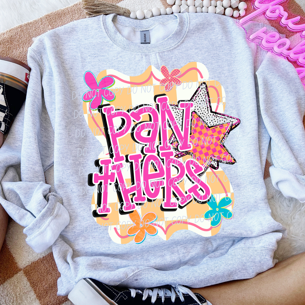 panthers 2 petal power (city) DTF Transfer