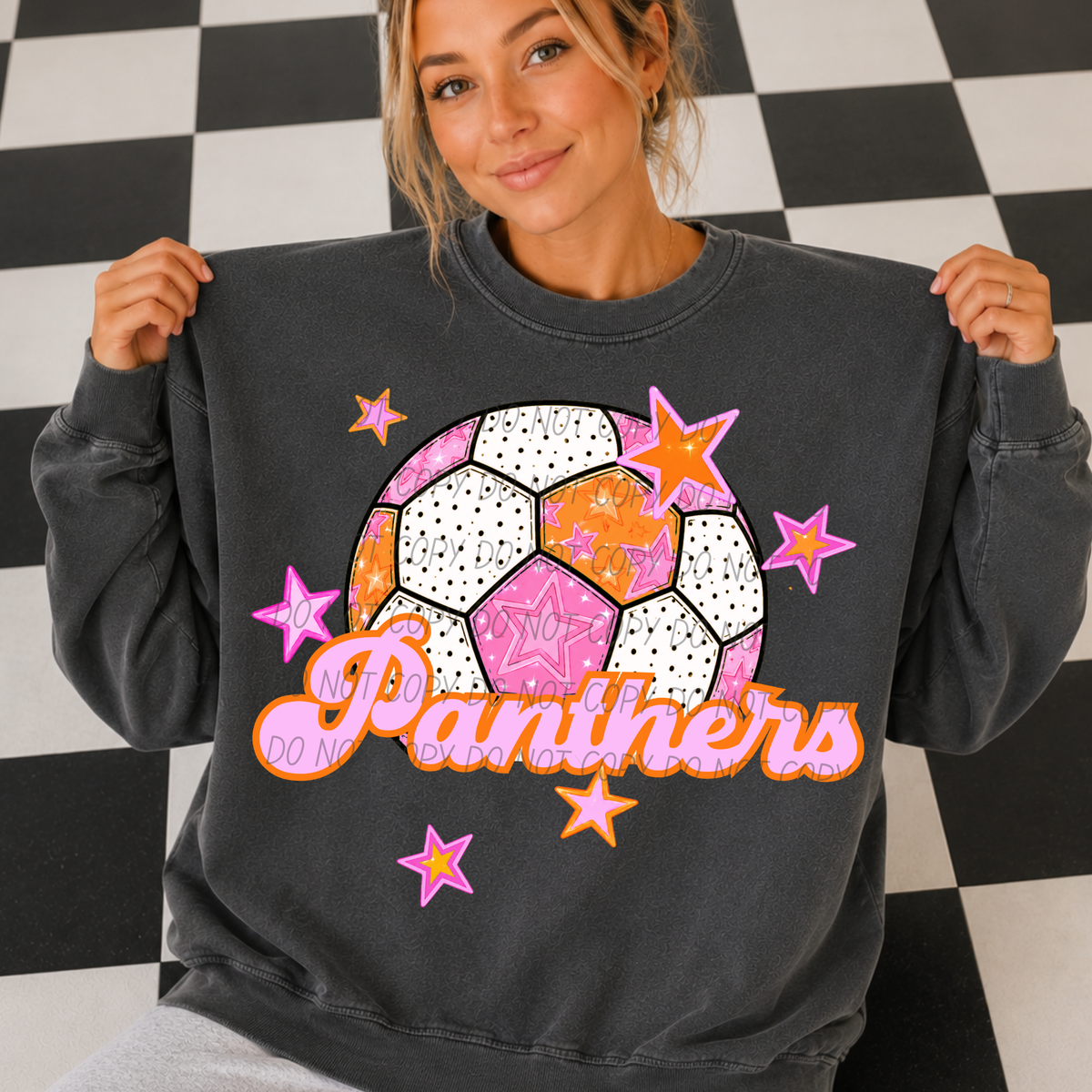 panthers pink soccer (City) DTF transfer
