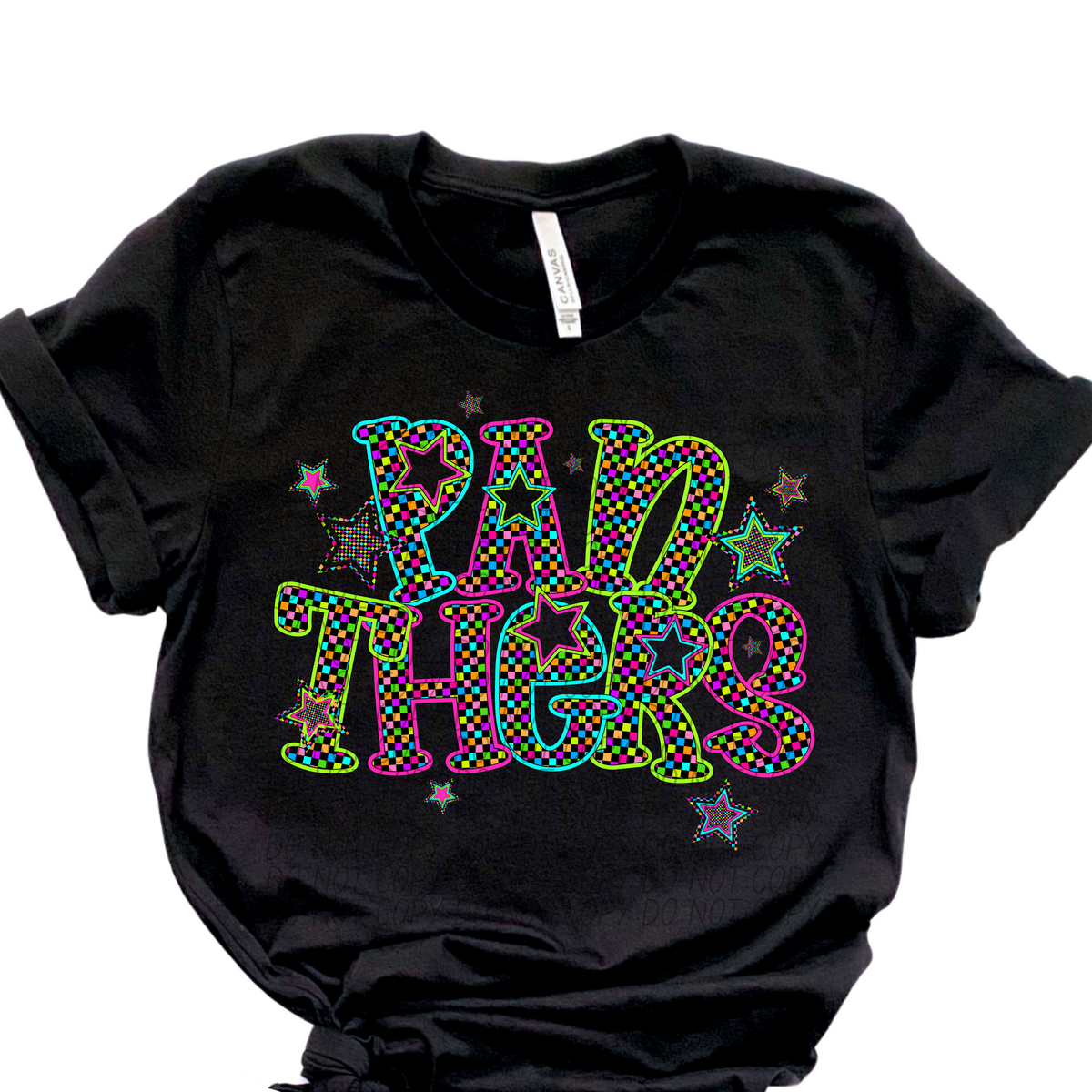 Panthers Neon Stars (City) 102392 DTF transfer
