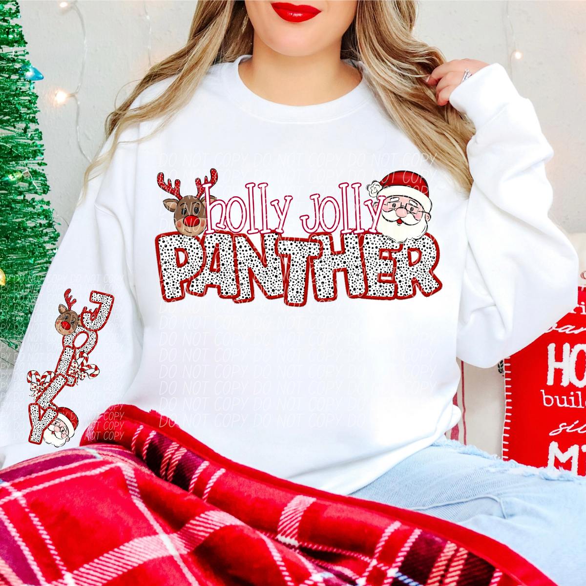 Panther Holly Jolly (City) DTF transfer
