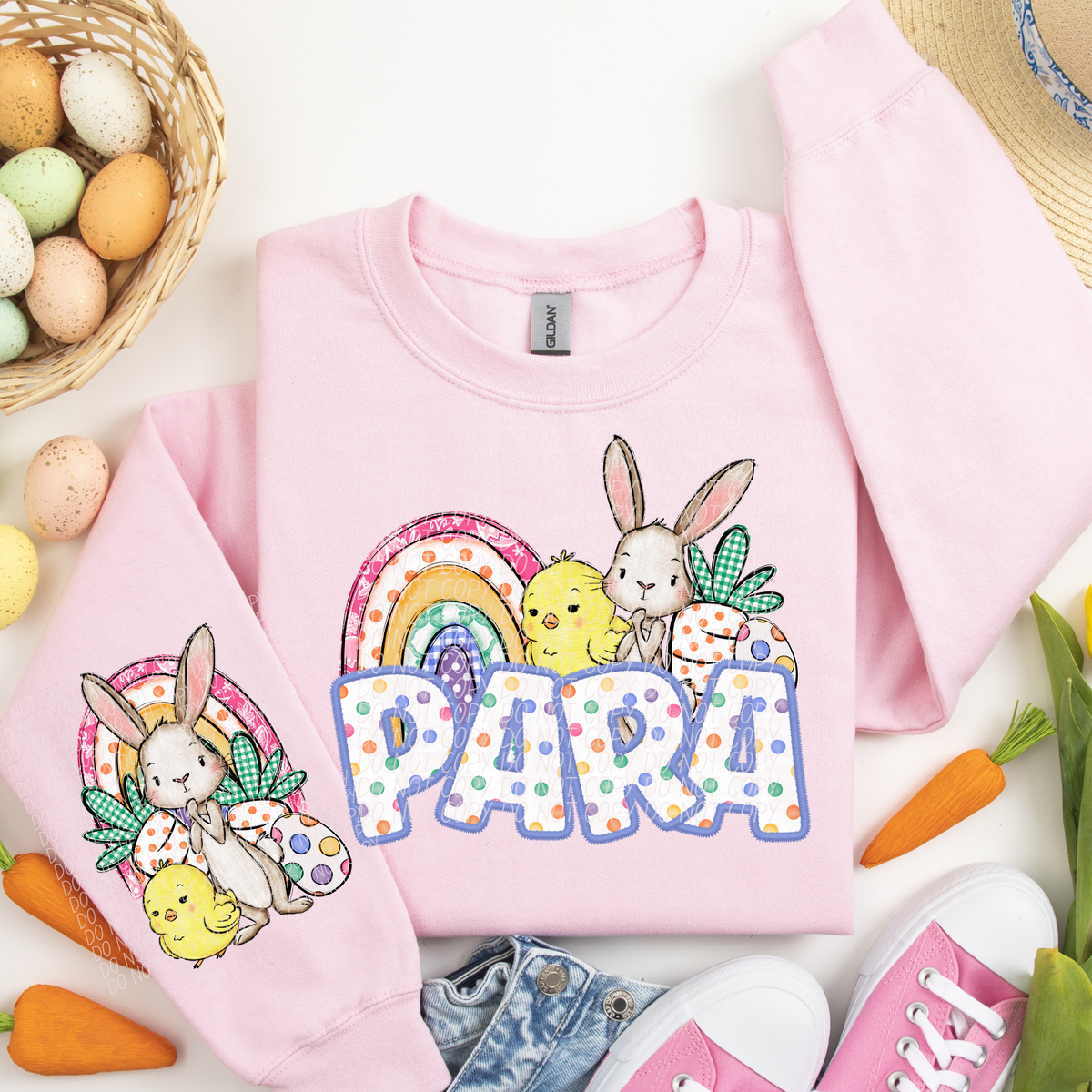 Para rainbow chick bunny (CITY) DTF transfer