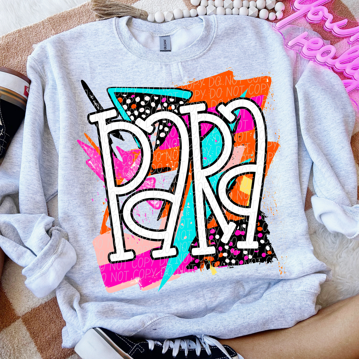 Para Bright Retro (CITY) DTF transfer