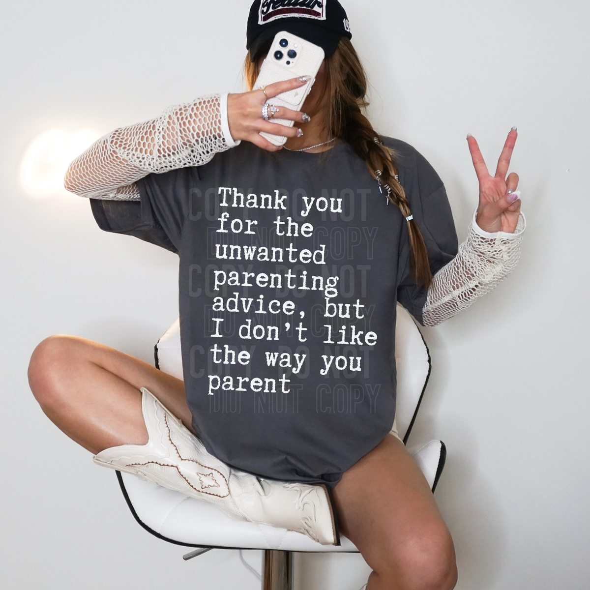 Parenting Advice (white words) (SBB) DTF Transfer