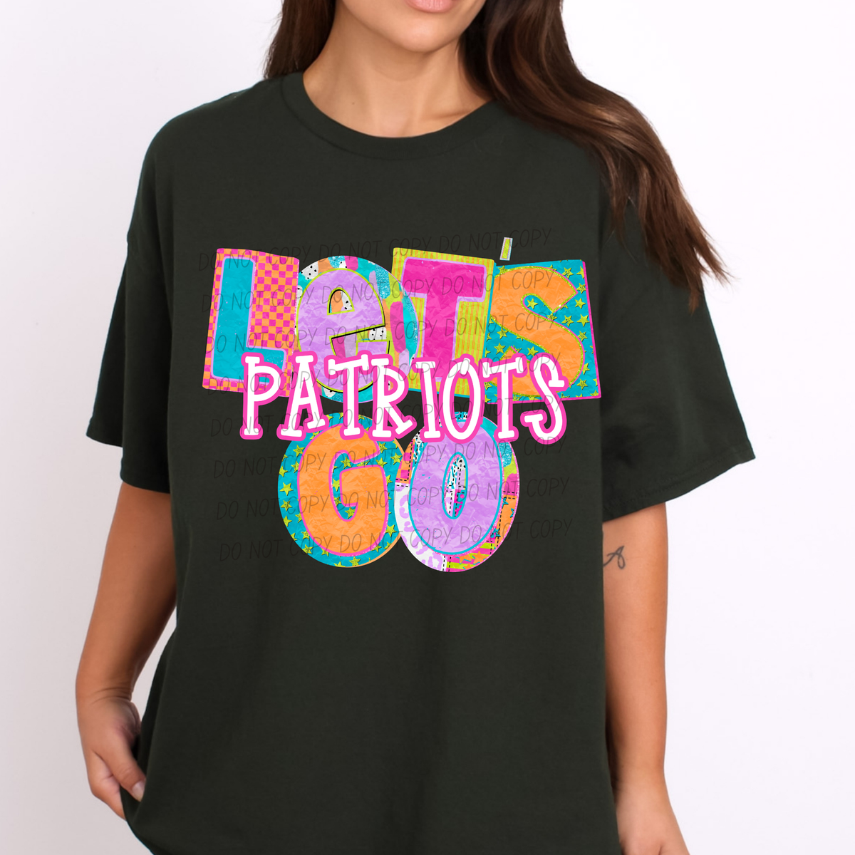 Patriots Patchwork Pep Club (City) DTF Transfer