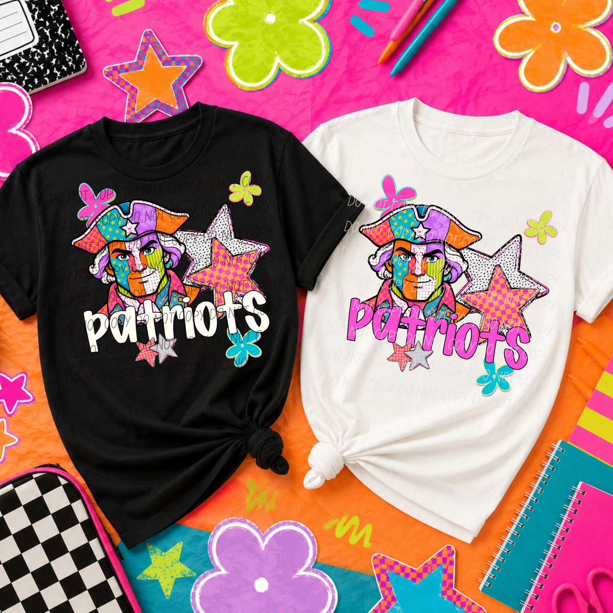 patriots pattern pop (City) DTF transfer