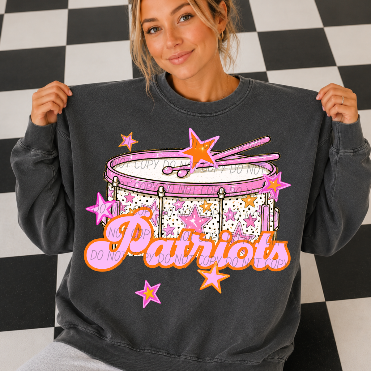 patriots pink band (city) DTF transfer