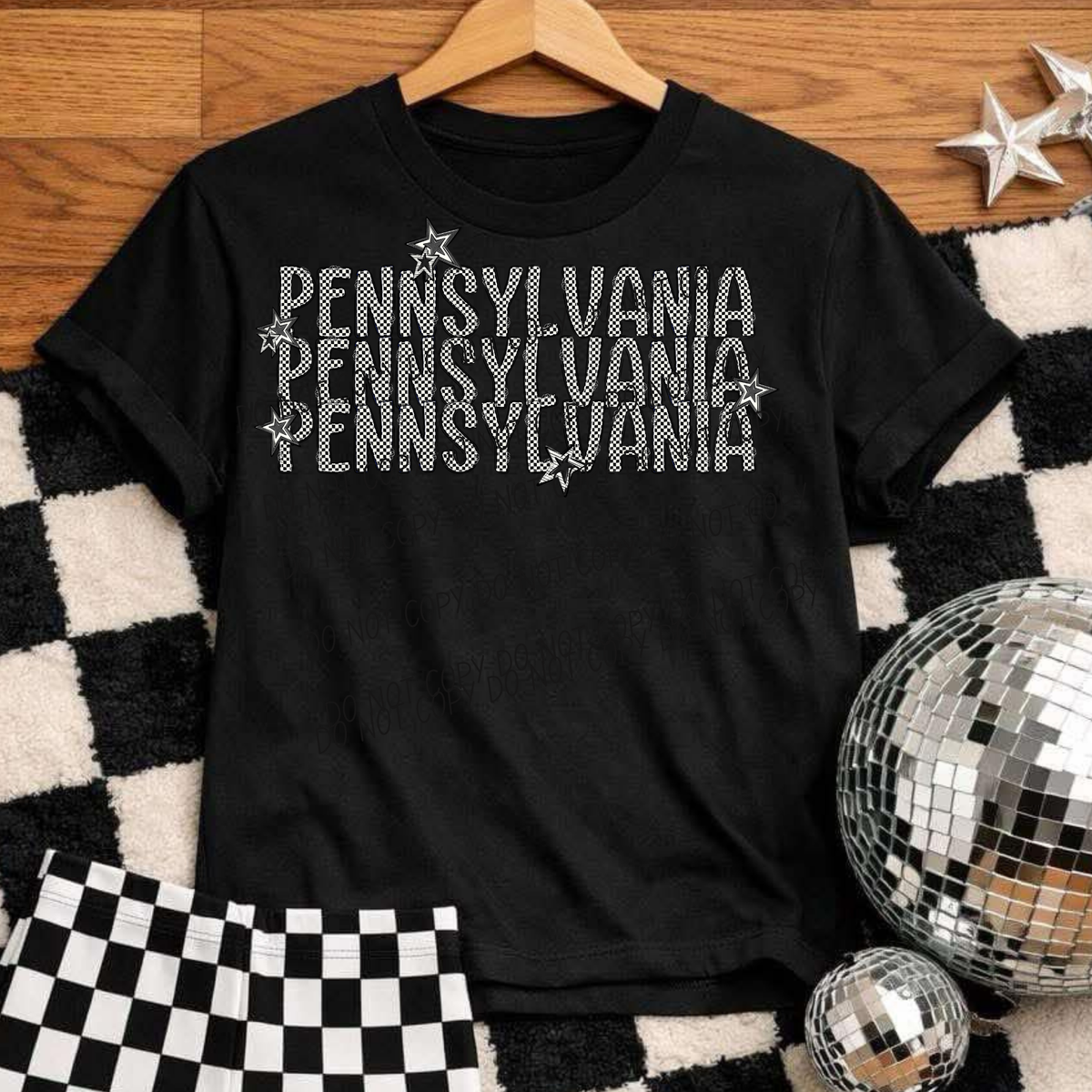 Pennsylvania checker star (City) DTF Transfer