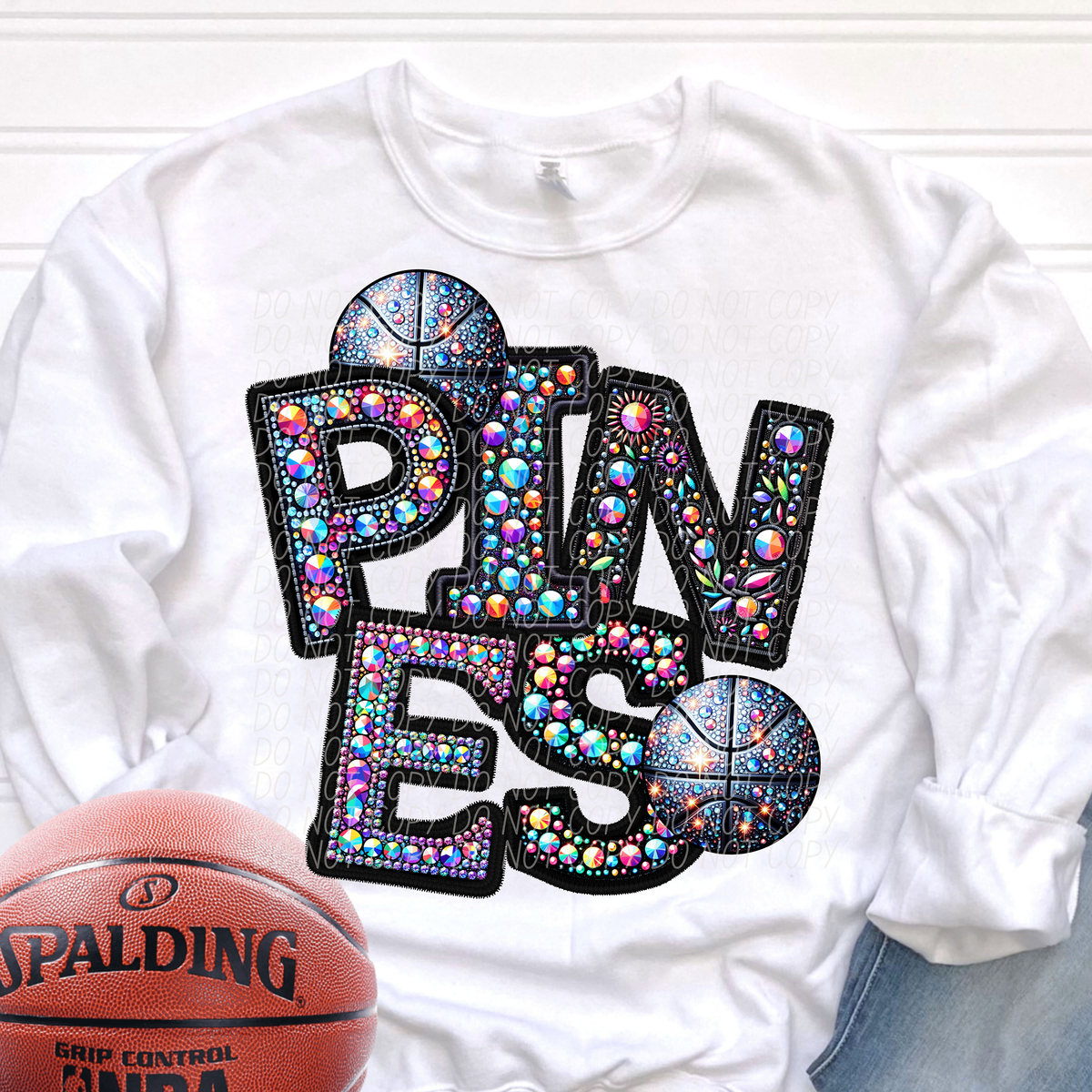 Pines Basketball Rhinestone (CITY) 66643 DTF transfer