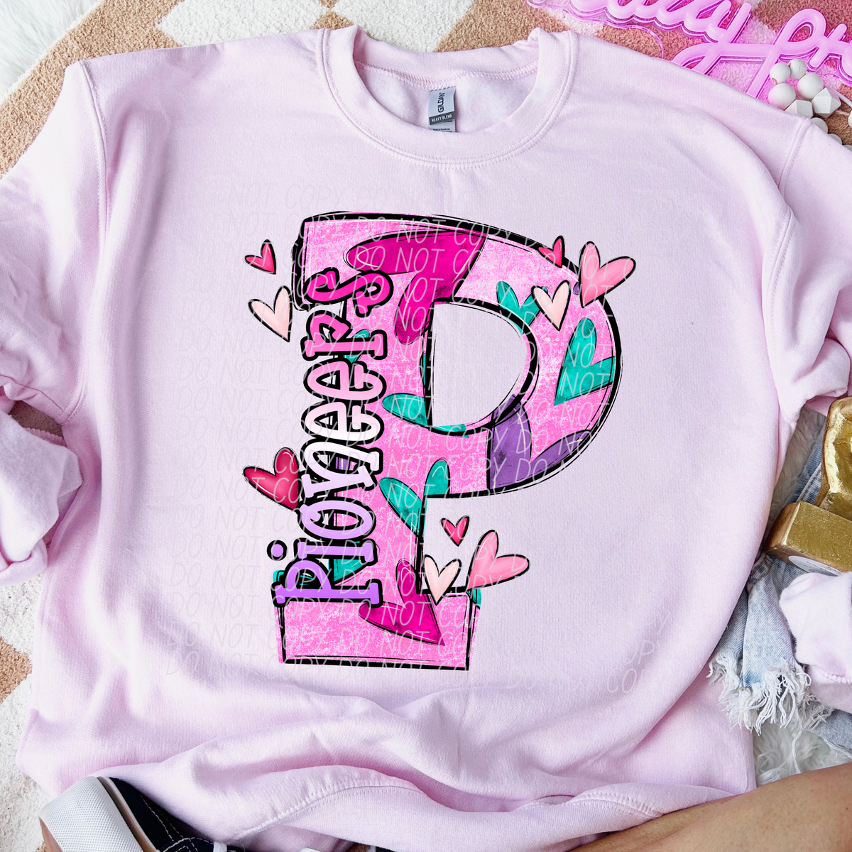 Pioneers Valentine Mascot (City) DTF transfer