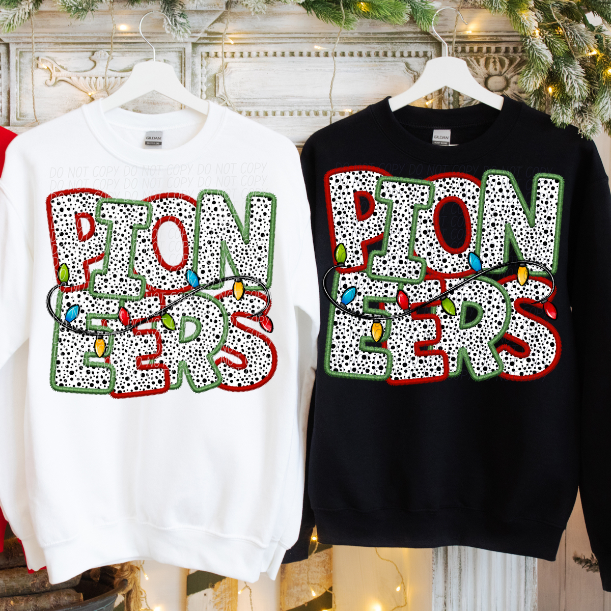 Pioneers Christmas Light Mascots (City) DTF Transfer