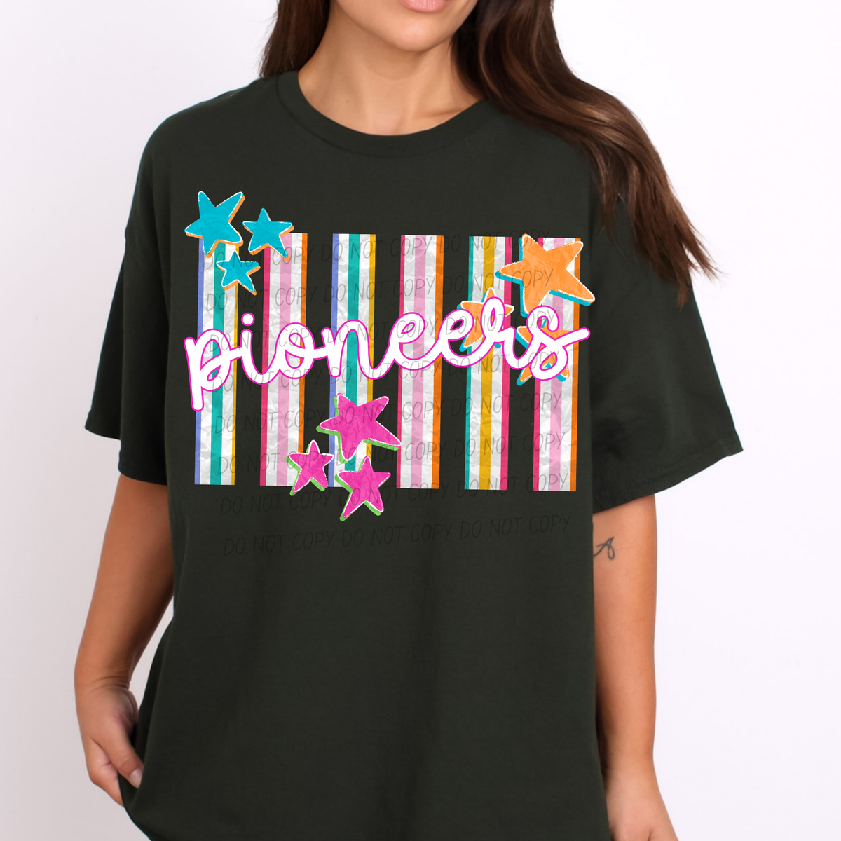 pioneers spirit stripes (city) DTF Transfer