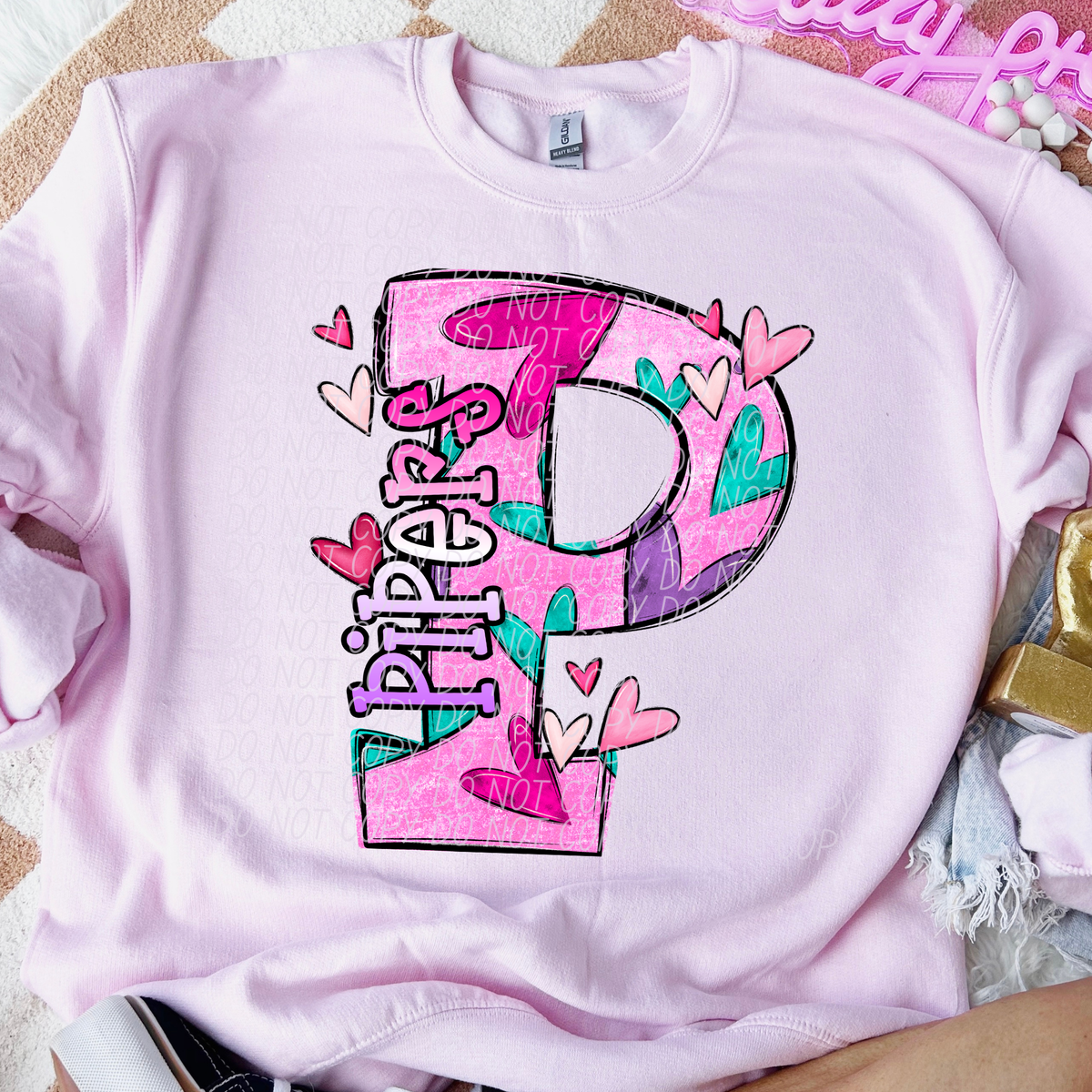 Pipers Valentine Mascot (City) DTF transfer