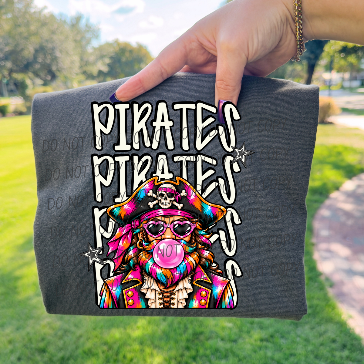 pirates pretty little rebels mascot (city) DTF Transfer