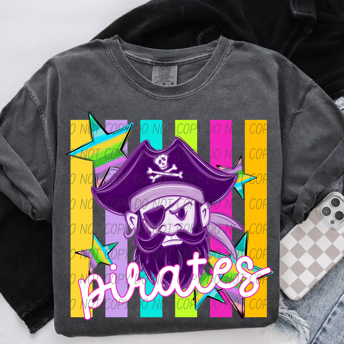Pirates purple neon (City) DTF Transfer