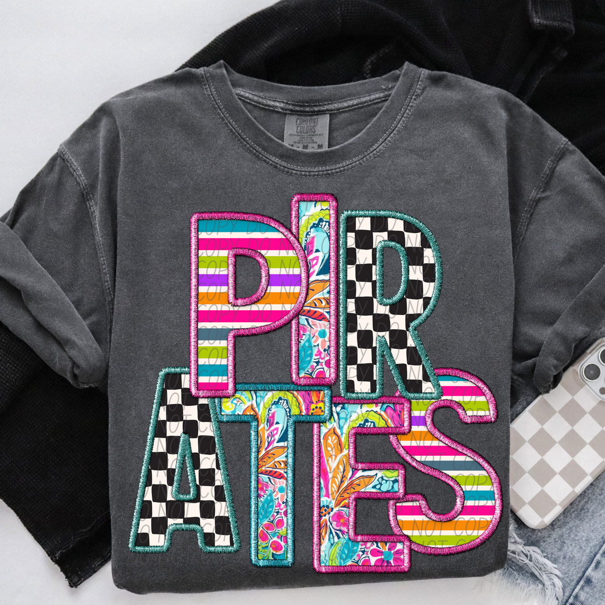 PIRATES bright patterns (CITY) DTF transfer