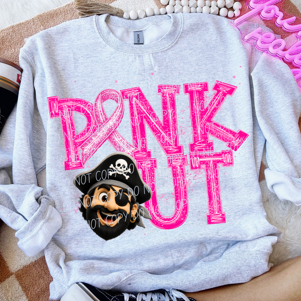 Pirates Pink out (city) DTF transfer