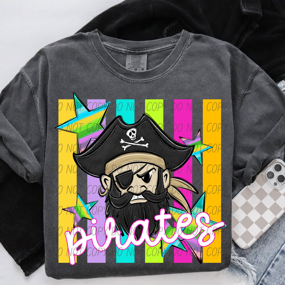 Pirates neon strips (City) DTF Transfer