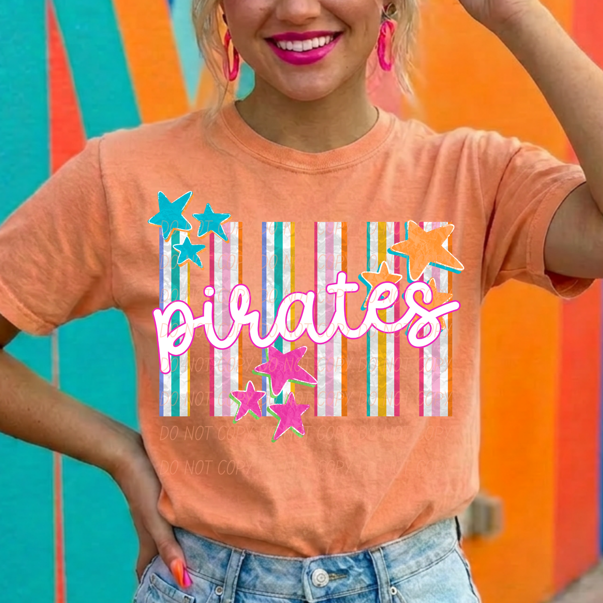 pirates spirit stripes (city) DTF Transfer