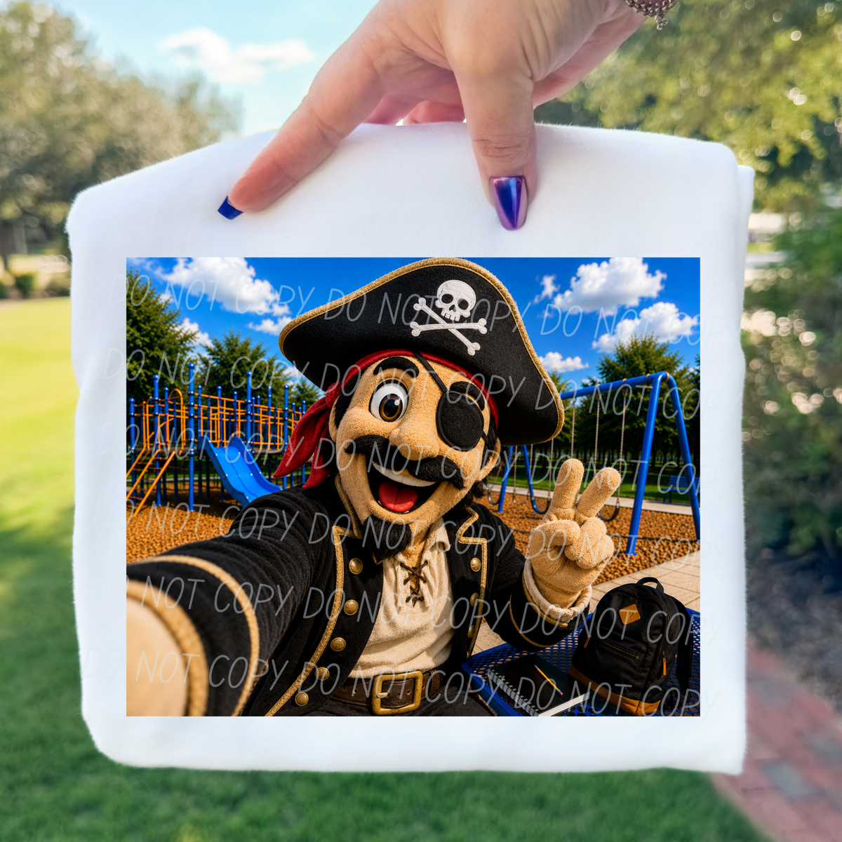 Pirate Mascot (City) DTF transfer