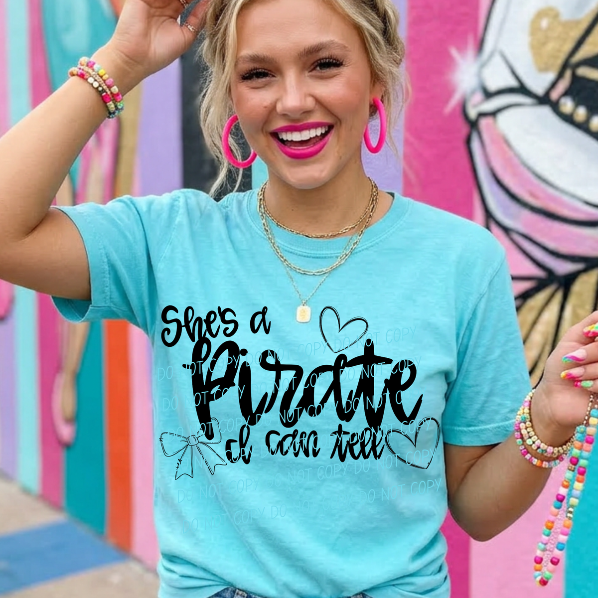 She's a Pirate - I can tell (CITY) DTF Transfer