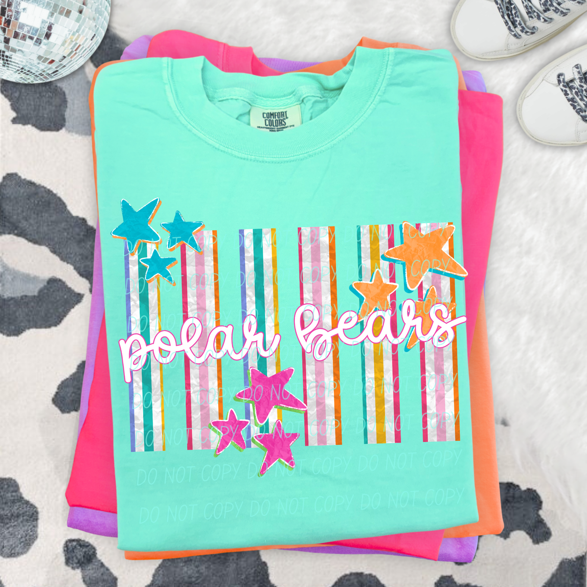 polar bears spirit stripes (city) DTF Transfer