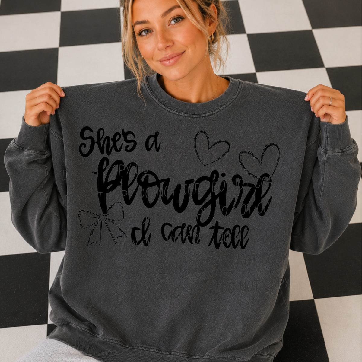 She's a Plowgirl - I can tell (CITY) DTF Transfer
