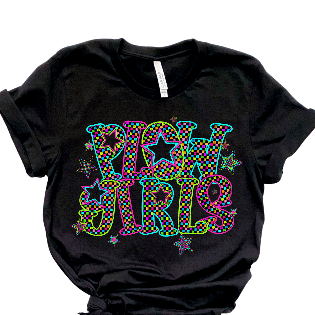 Plow Girls Neon Stars (City) 102408 DTF transfer