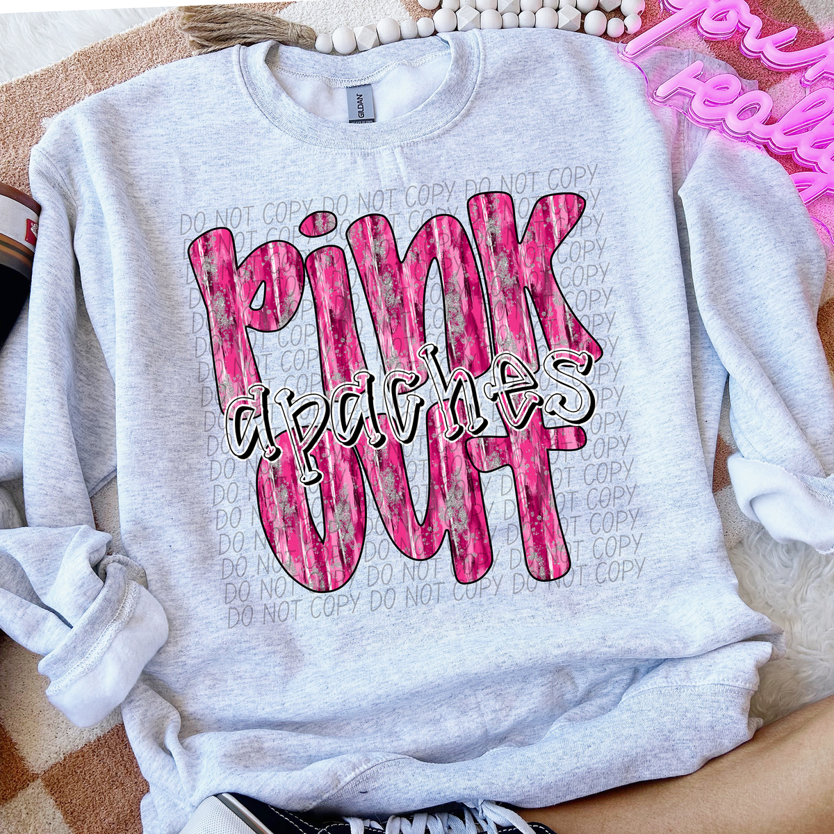 Pink Out Apaches (CITY) 54370 DTF transfer