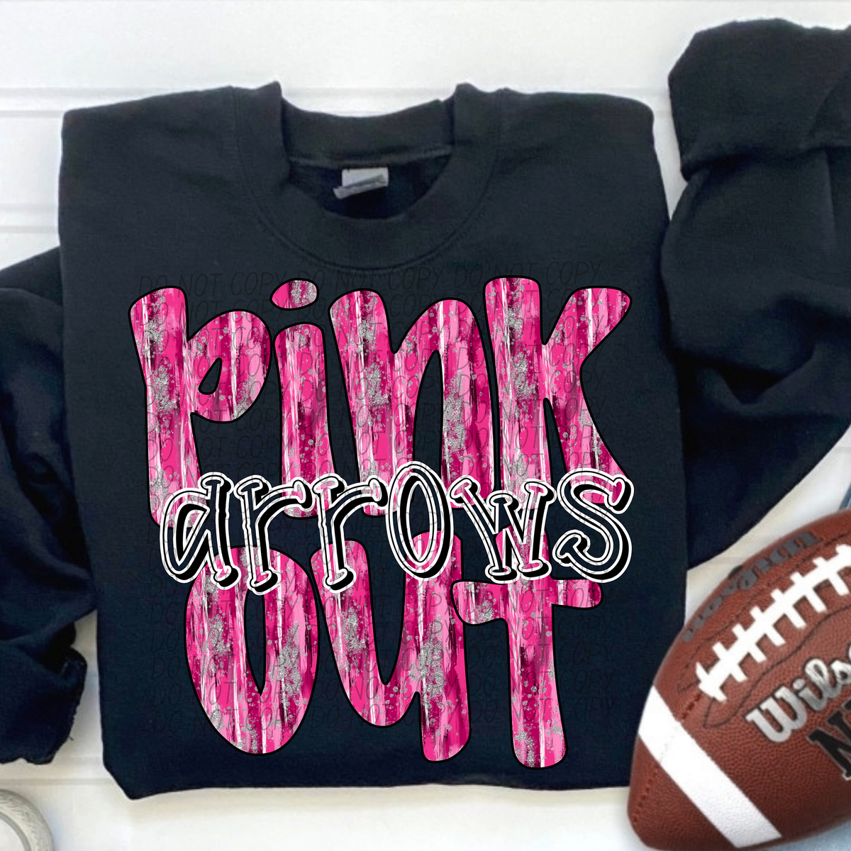 Pink Out Arrows (CITY) 54371 DTF transfer