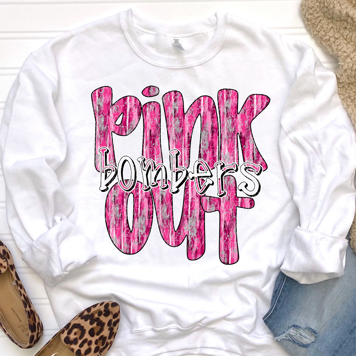 Pink Out Bombers (CITY) 54384 DTF transfer