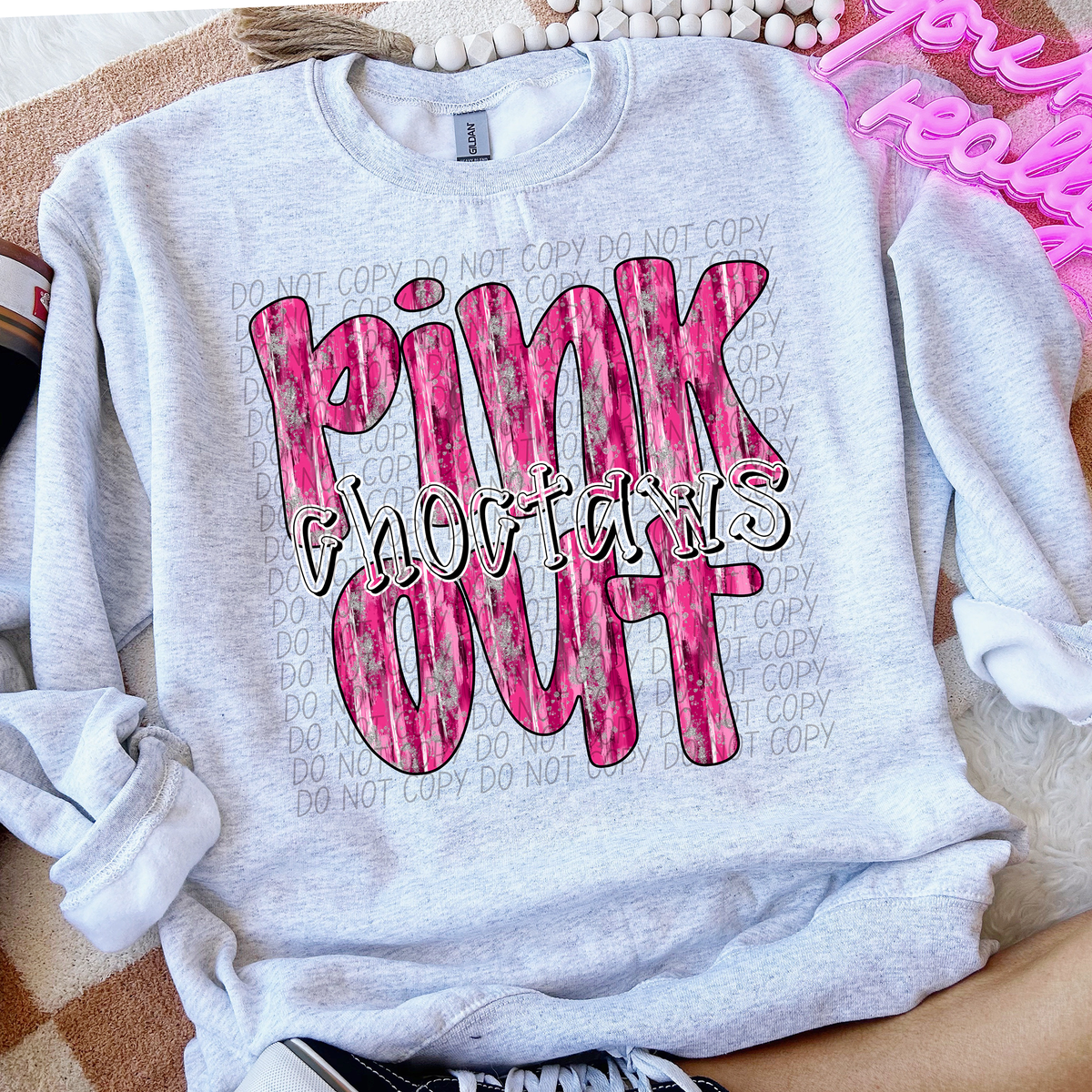 Pink Out Choctaws (CITY) 54396 DTF transfer