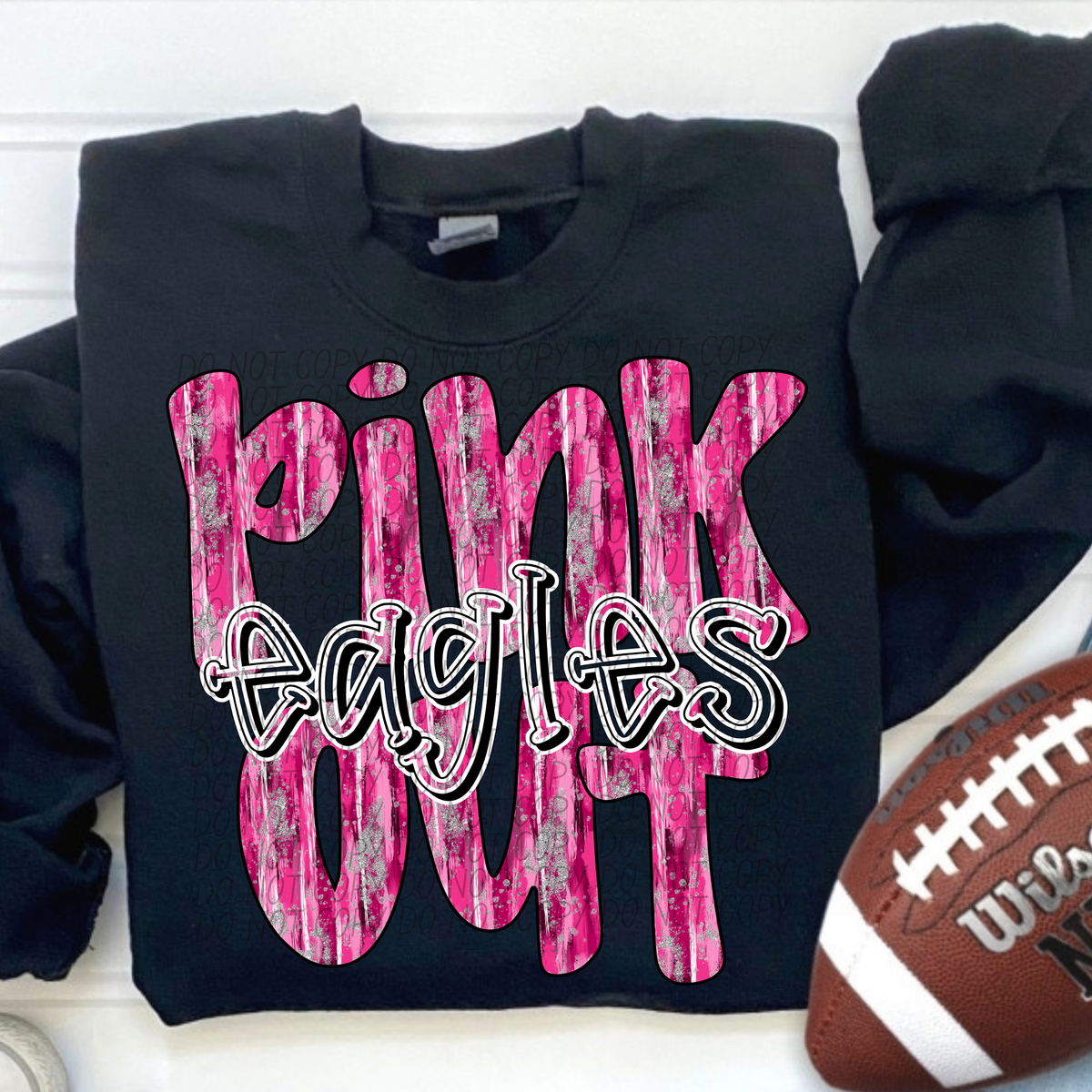 Pink Out Eagles (CITY) 54405 DTF transfer