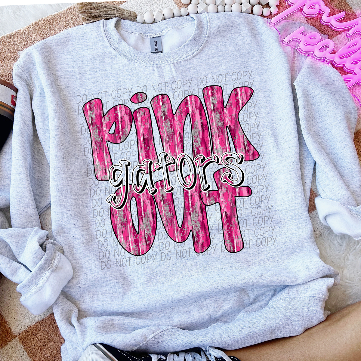 Pink Out Gators (CITY) 54408 DTF transfer