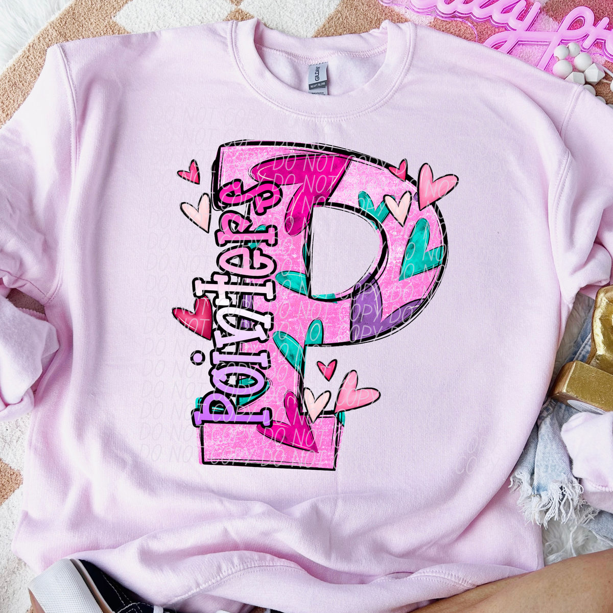 Pointers Valentine Mascot (City) DTF transfer