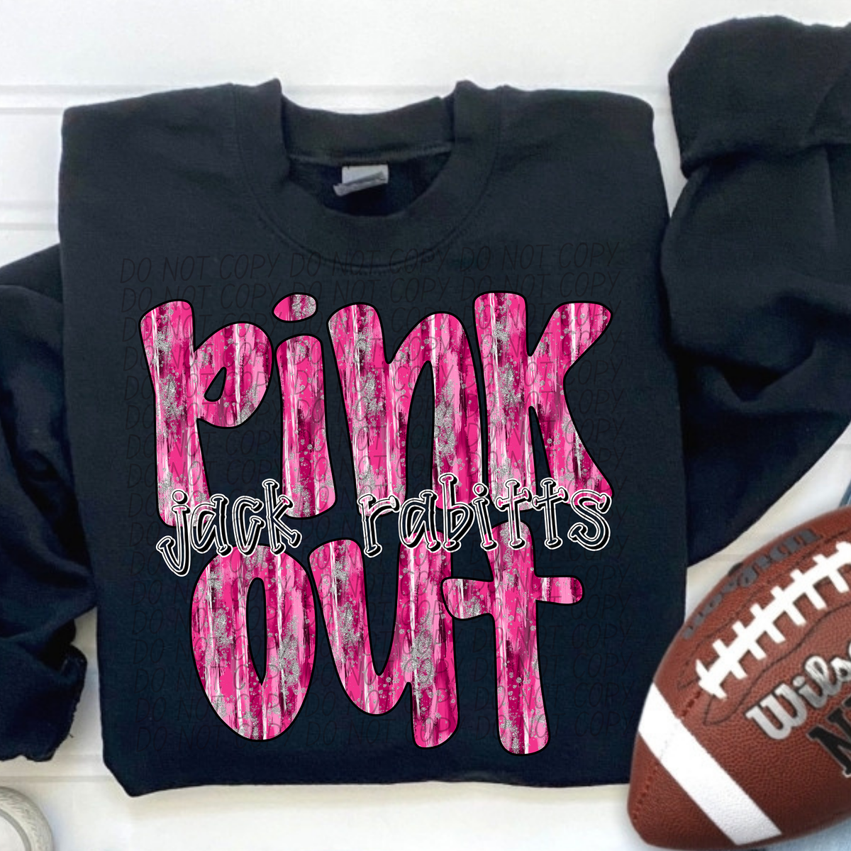 Pink Out Jack Rabbits (CITY) 54421 DTF transfer