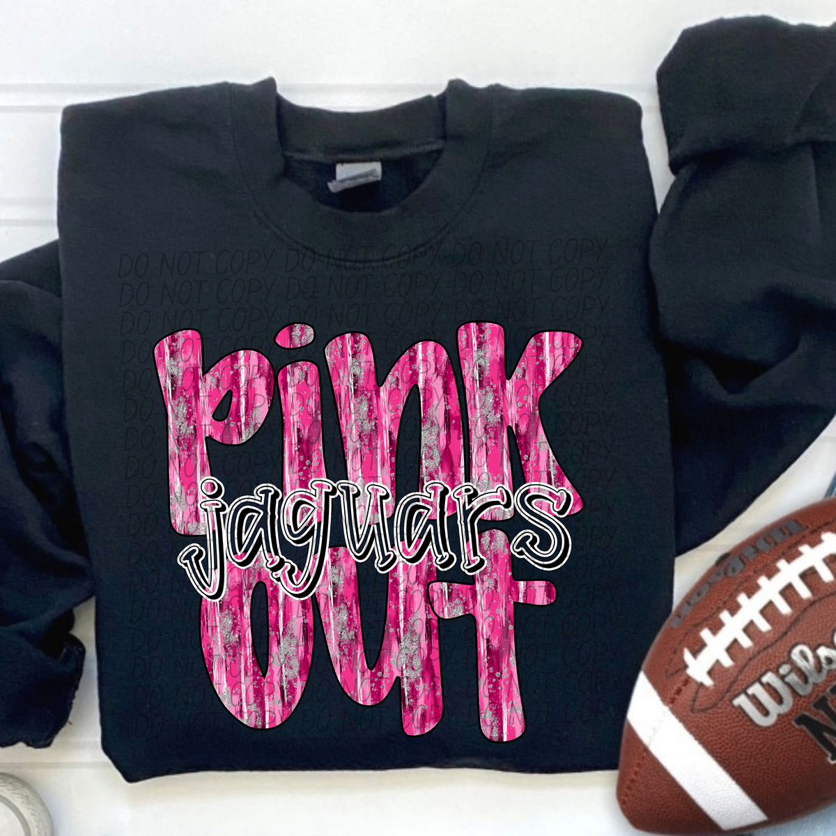 Pink Out Jaguars (CITY) 54422 DTF transfer