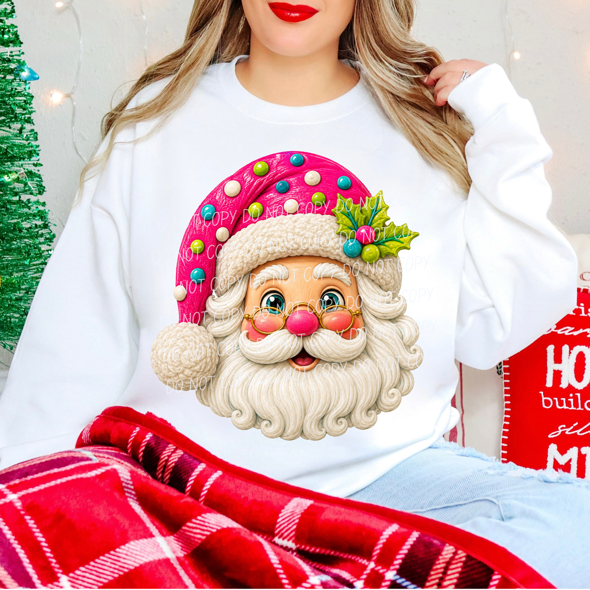 Polka Dot Santa (CITY)DTF Transfer